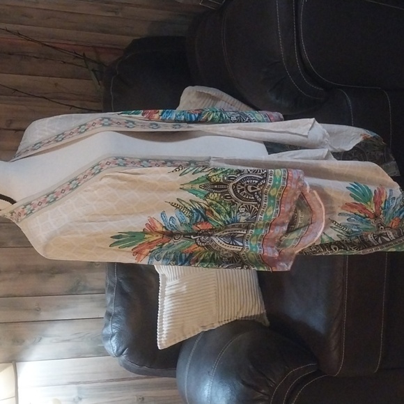 Flying Tomato Bohemian Floral Print Kimono Size S/M - Picture 4 of 8